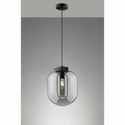 Suspension Fischer & Honsel Regi Noir, 1 lumière