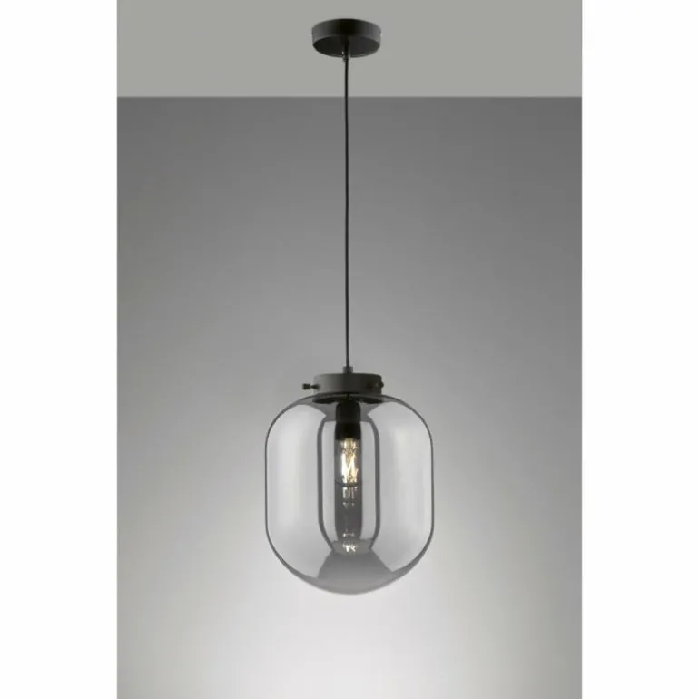 Suspension Fischer & Honsel Regi Noir, 1 lumière