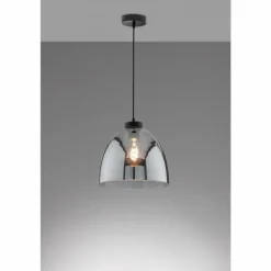 Suspension Fischer & Honsel Ren Noir, 1 lumière