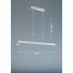 Suspension Fischer & Honsel Vito LED Nickel mat, 1 lumière