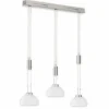Suspension Fischer & Honsel Avignon LED Nickel mat, 3 lumières