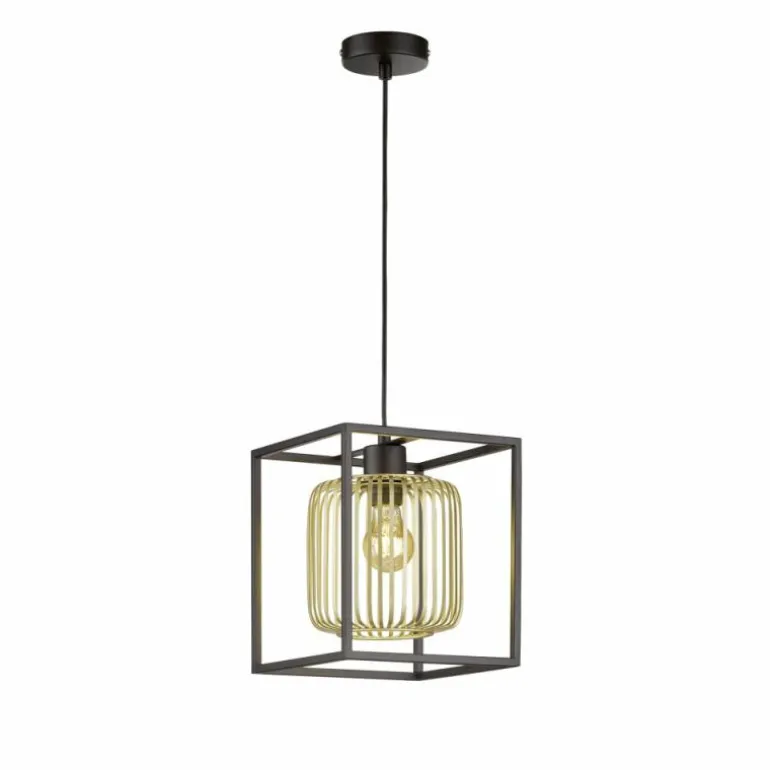 Suspension Fischer & Honsel Caydo Noir, 1 lumière