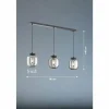 Suspension Fischer & Honsel Bala LED Noir, 12 lumières