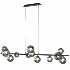 Suspension Fischer & Honsel Bala LED Noir, 12 lumières