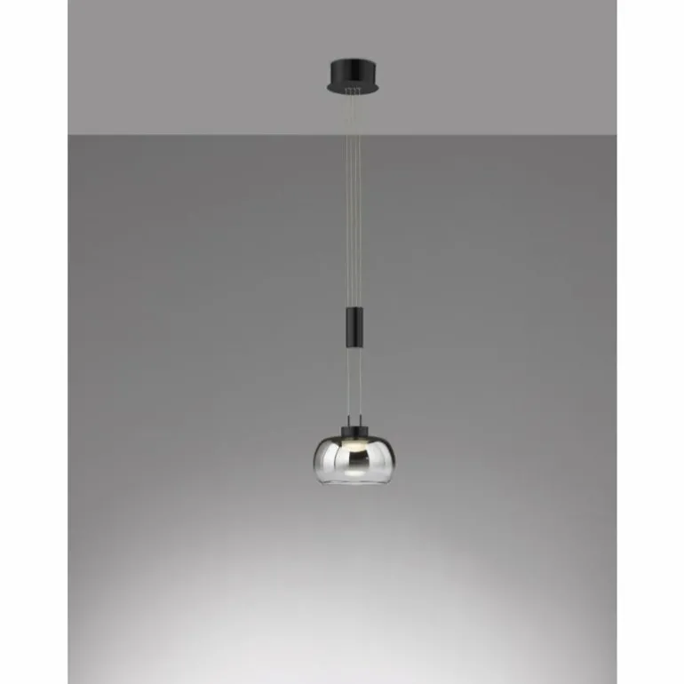 Suspension Fischer & Honsel Arosa LED Noir, 1 lumière