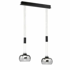 Suspension Fischer & Honsel Arosa LED Noir, 2 lumières
