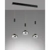 Suspension Fischer & Honsel Arosa LED Noir, 3 lumières