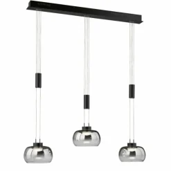 Suspension Fischer & Honsel Arosa LED Noir, 3 lumières