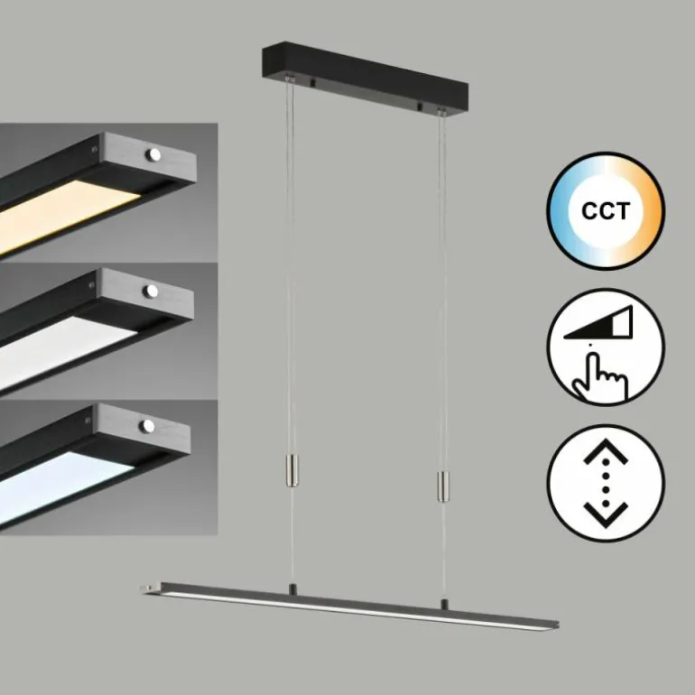 Suspension Fischer & Honsel Metz TW LED Noir, 1 lumière