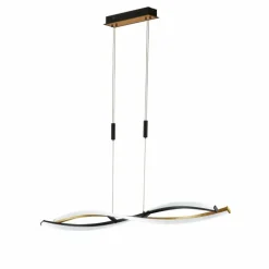 Suspension Fischer & Honsel Torcido LED Noir, 1 lumière, Télécommandes