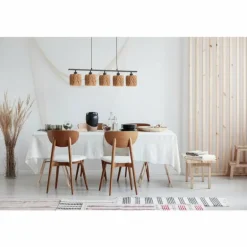 Suspension Fischer & Honsel Hyazinthe Noir, 5 lumières