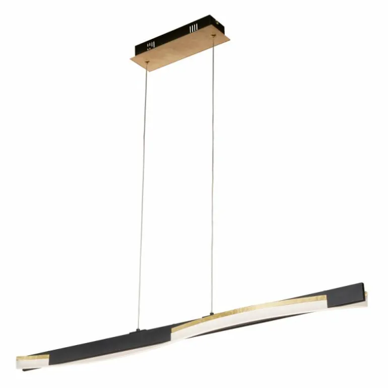 Suspension Fischer & Honsel Bridge LED Noir, 1 lumière, Télécommandes