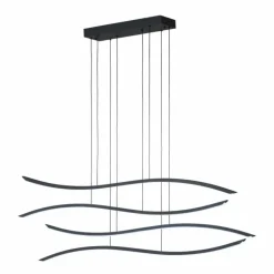 Suspension Fischer & Honsel Fisk LED Noir, 1 lumière, Télécommandes