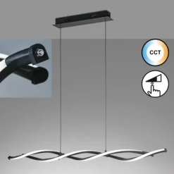 Suspension Fischer & Honsel Dreje LED Noir, 1 lumière