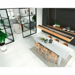 Suspension Fischer & Honsel SHINE-WOOD LED Noir, 1 lumière