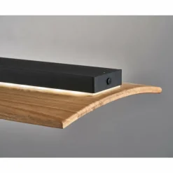 Suspension Fischer & Honsel SHINE-WOOD LED Noir, 1 lumière