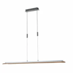 Suspension Fischer & Honsel SHINE-WOOD LED Nickel mat, 1 lumière