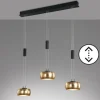 Suspension Fischer & Honsel Colette LED Noir, 3 lumières