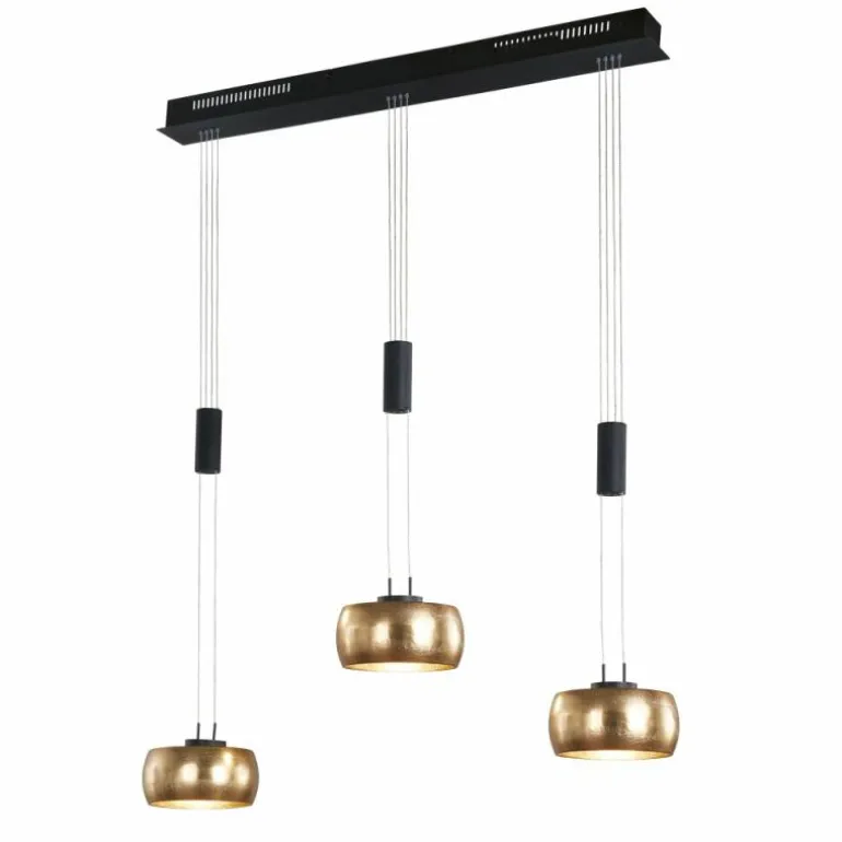 Suspension Fischer & Honsel Colette LED Noir, 3 lumières
