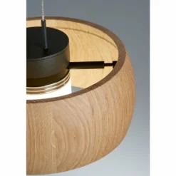 Suspension Fischer & Honsel SHINEWOOD LED Noir, 3 lumières
