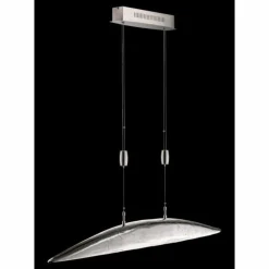 Suspension Fischer SHINE LED Nickel mat, 6 lumières