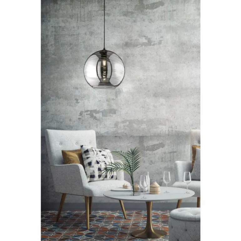 Suspension Fischer-Honsel Opie Noir, 1 lumière