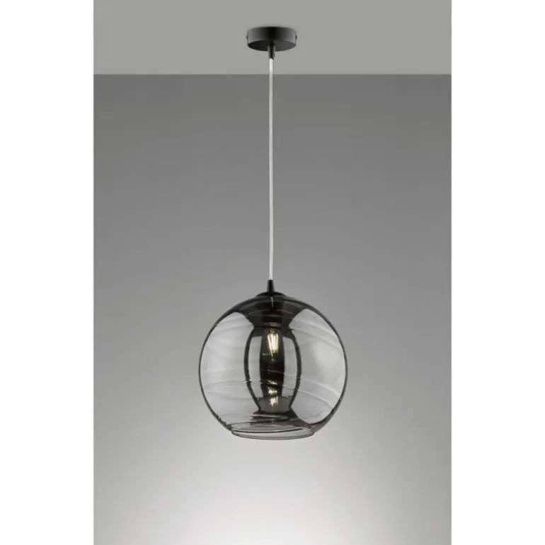 Suspension Fischer-Honsel Opie Noir, 1 lumière