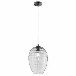 Suspension Fischer-Honsel Gordes Noir, 1 lumière