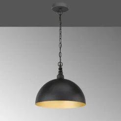 Suspension Fischer-Honsel Leitung Noir, 1 lumière