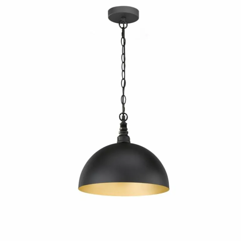Suspension Fischer-Honsel Leitung Noir, 1 lumière