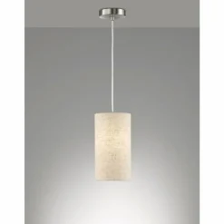 Suspension Fischer-Honsel Thor Nickel mat, 1 lumière