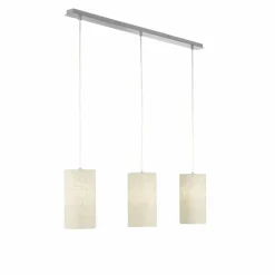 Suspension Fischer-Honsel Thor Nickel mat, 3 lumières