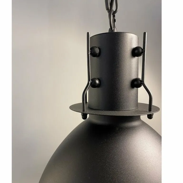 Suspension Fischer-Honsel Thor Noir, 1 lumière