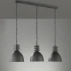 Suspension Fischer-Honsel London Noir, 3 lumières