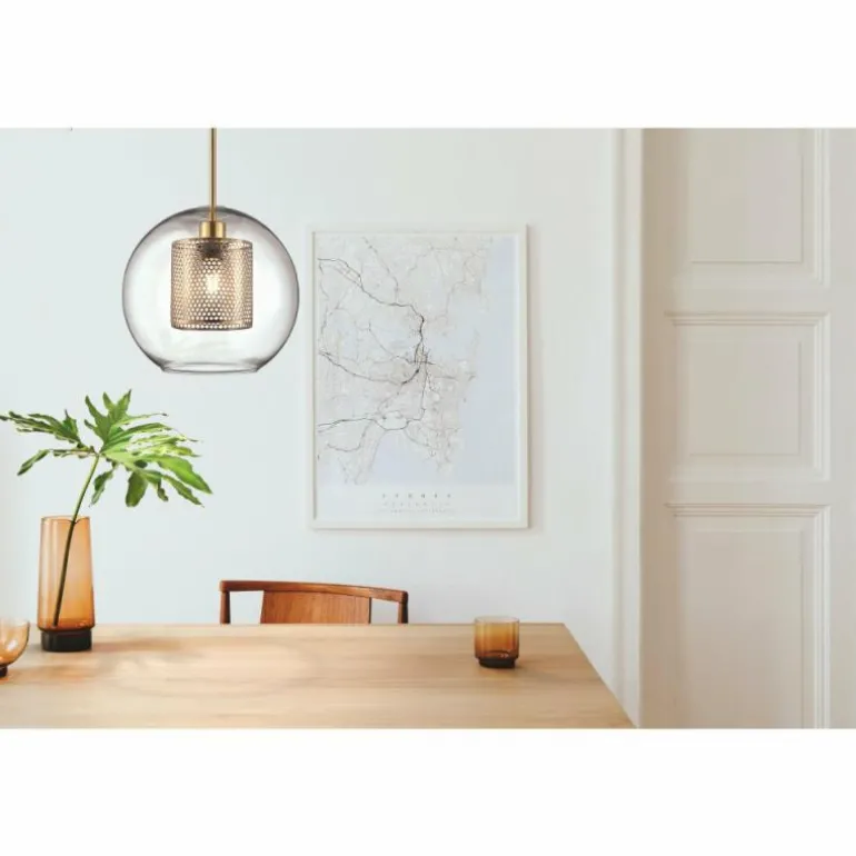 Suspension Fischer-Honsel Jura Bronze, 1 lumière