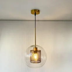 Suspension Fischer-Honsel Jura Bronze, 1 lumière