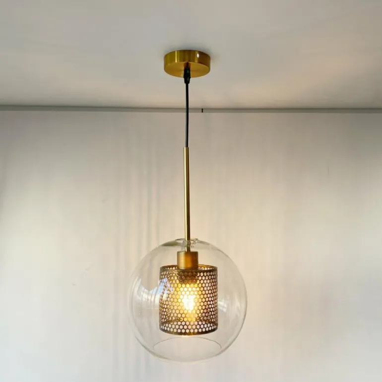 Suspension Fischer-Honsel Jura Bronze, 1 lumière