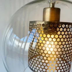 Suspension Fischer-Honsel Jura Bronze, 1 lumière