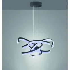 Suspension Fischer-Honsel Sund TW LED Noir, 4 lumières