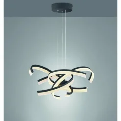 Suspension Fischer-Honsel Sund TW LED Noir, 4 lumières