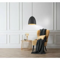 Suspension Fischer-Honsel Mylon Noir, 1 lumière