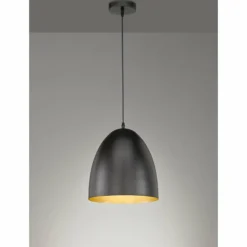 Suspension Fischer-Honsel Mylon Noir, 1 lumière