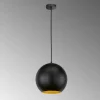 Suspension Fischer-Honsel Mylon Noir, 1 lumière