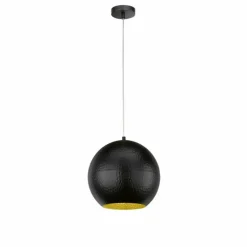Suspension Fischer-Honsel Mylon Noir, 1 lumière