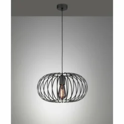 Suspension Fischer-Honsel Mocca Noir, 1 lumière