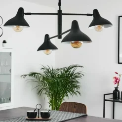 Suspension Fort Noir, 4 lumières