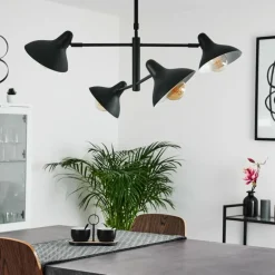 Suspension Fort Noir, 4 lumières