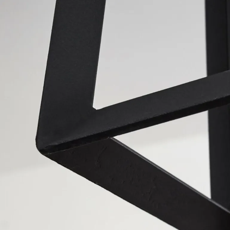 Suspension Foss Noir, 4 lumières