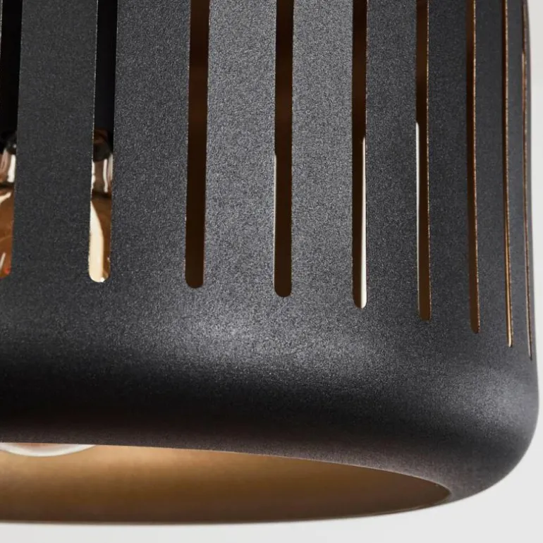 Suspension Fournie Noir, 3 lumières