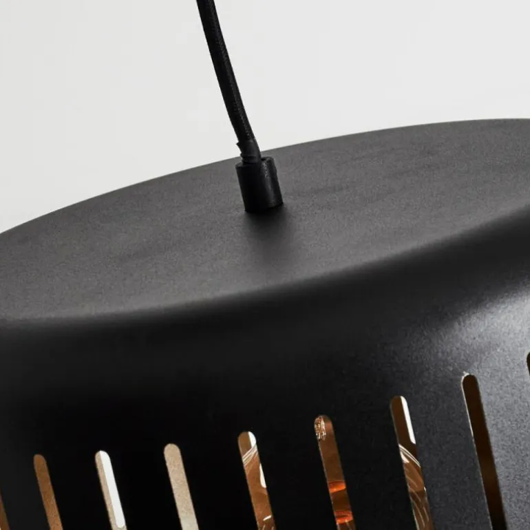 Suspension Fournie Noir, 3 lumières